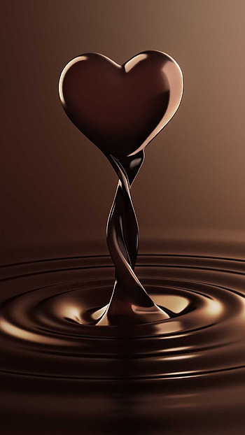 Brown Heart, Brown, Heart HD phone wallpaper