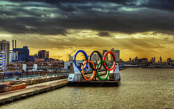 London Olympic logo, Olympic Games HD wallpaper