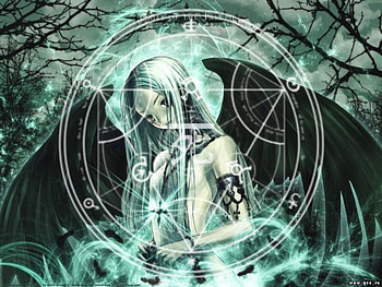 Tears from a Fallen Angel, wings, black, anime, tears, blood, fallen angel HD wallpaper