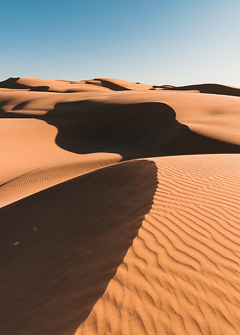 Desert, Nature, Sky, Sand, Hills, Dunes, Links HD phone wallpaper