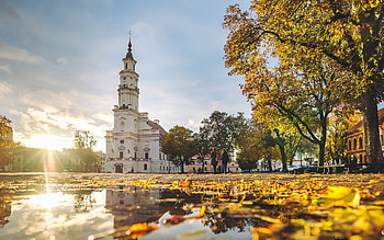 Lithuania travels, Kaunas cityscape, Man-made architecture, Cultural heritage HD wallpaper