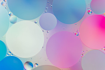 Circles, colorful bubbles, macro HD wallpaper
