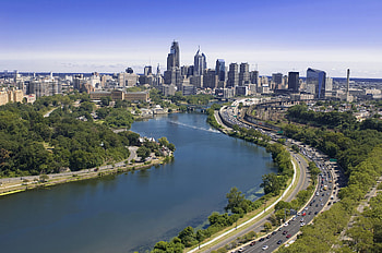 Philadelphia Skyline, Aerial view, Alumni connection, Cityscape graphy HD wallpaper