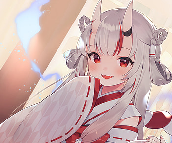 Nakiri Ayame, hololive, Nakiri Ayame, Anime, Virtual Youtuber HD wallpaper