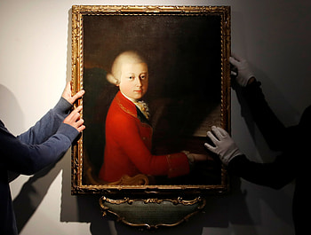 Wolfgang Amadeus Mozart, Rare portrait, Auction in Paris, Teenage prodigy HD wallpaper