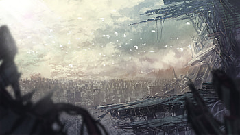 Animal bird city original ruins senko doki post apocalyptic destruction | | 83934 | UP HD wallpaper