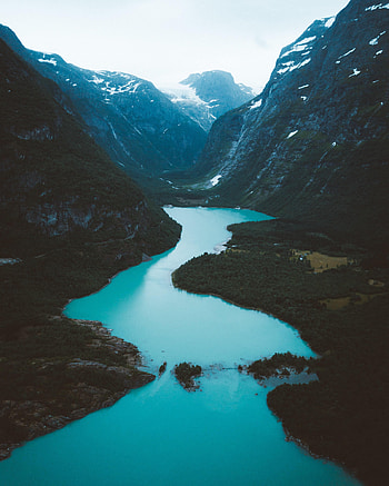 Landscape, Nature, Rivers, Mountains, Valley HD phone wallpaper