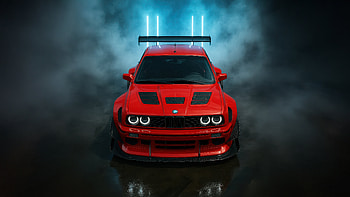 Bmw Red Performance, bmw, cars, ai HD wallpaper