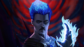 Jonny Depp As Hades , johnny-depp, hades, games, artist, artwork, digital-art HD wallpaper