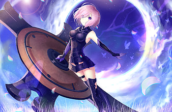 Mashu kyrielight, short hair, pink, fate series HD wallpaper