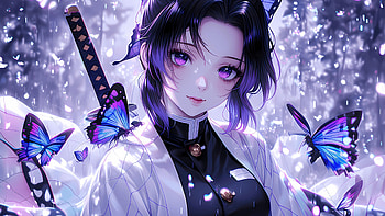 Demon Slayer, Demon Slayer: Kimetsu no Yaiba, Shinobu Kochou HD wallpaper