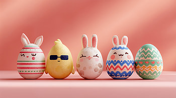 Cute Easter — Bunny & Chick Egg Parade, Easter, Cute Easter, Easter Egg, Bunny HD wallpaper