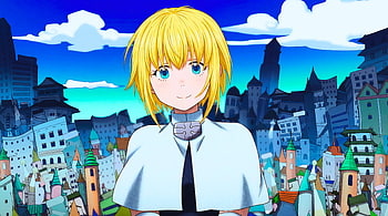 Fire Force Finale - Iris In Soul World, Fire Force, Iris (Fire Force), Anime Girl, Priest, Blonde HD wallpaper