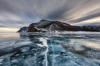 Nature, Ice, Lake, Island, Olkhon, Olhon HD wallpaper