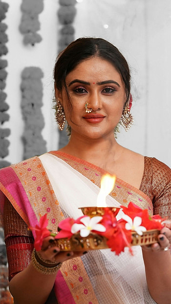Sony charista, ganesh chaturthi, telugu actress HD phone wallpaper