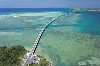 Three bridges of Miyakojima, Irabu, Kurima, Miyakojima HD wallpaper