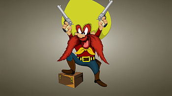 Preview looney tunes, yosemite sam, cartoon, gangster, texas HD wallpaper