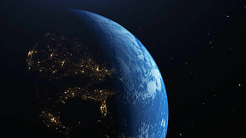 Earth from space, 3D render animation, Planetary beauty, Stock footage HD wallpaper