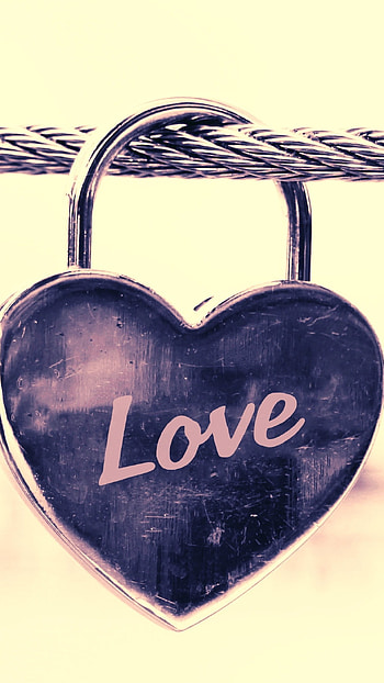 L Love You, Lock, Love HD phone wallpaper