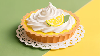 Lemon Meringue Pie Delight – Stunning Ultra, lemon meringue pie, dessert, pastry, Whipped Cream HD wallpaper