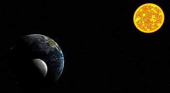 Planets, Universe, Sun, Moon, Land, Earth, Solar System HD wallpaper