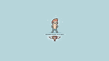 Achievement Unlocked, minimalism, artist, digital-art, funny HD wallpaper