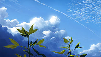 Anime, Nature, Plant, Sky HD wallpaper