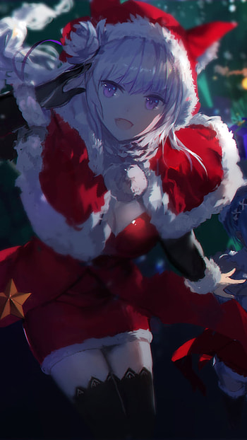 Christmas, Ram (Re:ZERO), Rem (Re:ZERO), Emilia (Re:ZERO), Anime, Re:Zero - Starting Life in Another World, anime christmas HD phone wallpaper