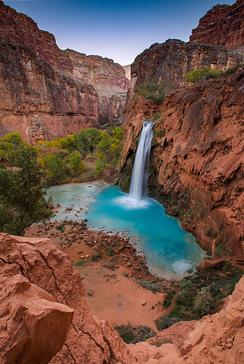 Nature, Stones, Waterfall, Flow HD phone wallpaper