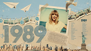1989 Vintage Pop-Icon Collage — Quad, Taylor Swift, Vintage, Collage, Celebrity HD wallpaper
