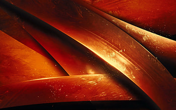Orange Render Abstract , abstract, digital-art HD wallpaper