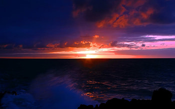 Dark Sea Sunset, sea, dark, sunset HD wallpaper