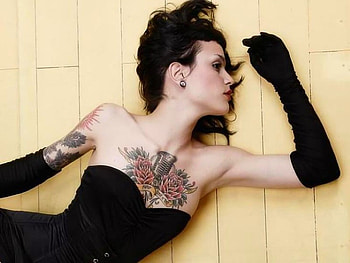 Girl with Tattoos, cool HD wallpaper