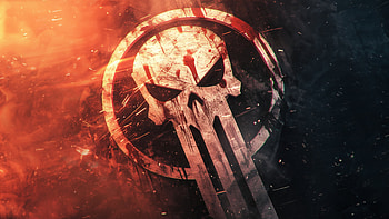 Punisher Logo, the-punisher, punisher, marvel, superheroes, artist, artwork, digital-art, logo HD wallpaper