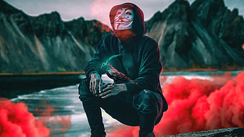 Anonymus Raven Master , anonymus, mask, raven, artist, artwork, digital-art HD wallpaper