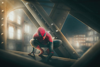 Spiderman Crane, spiderman, superheroes, artist, artwork, digital-art, artstation HD wallpaper