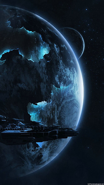 space earth planet ship 6 and 6 Plus . ... HD phone wallpaper
