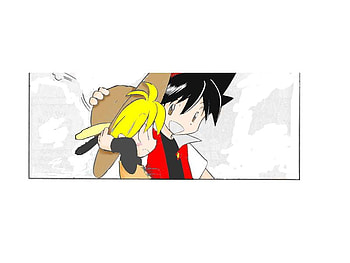 Yellow and Red-Pokemon Adventures Manga, pokemon adventures, anime, yellow, red, manga, pokemon HD wallpaper