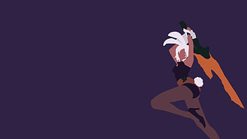 Battle Bunny Riven Minimalistic HD wallpaper