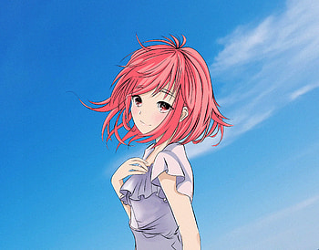 Anime, Sight, Opinion, Girl, Sweetheart, Nice HD wallpaper