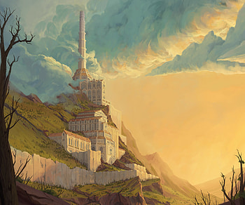 Skyward Citadel — Fantasy Castle, fantasy, castle HD wallpaper
