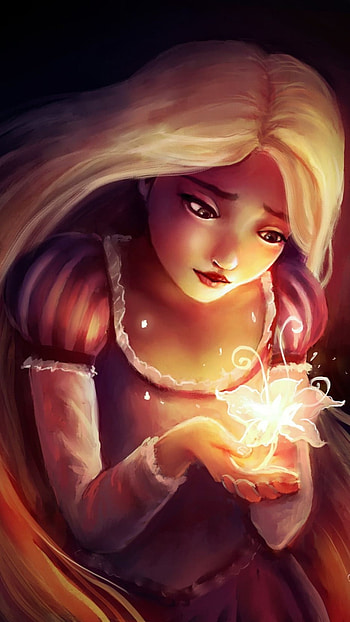 Cute Cartoon Girl, Lightning, disney cartoon HD phone wallpaper