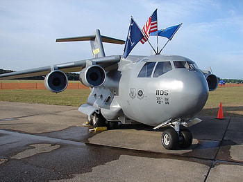 C-17 Mini-Me, USA, military, aircraft, small HD wallpaper