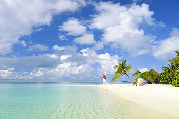 Sea, Nature, Beach, Sand, Palms, Tropics, Yacht HD wallpaper