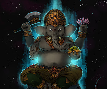 Lord Ganesha, Lord, ganesha, CG, art HD wallpaper