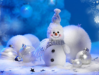 Holidays, Background, New Year, Snowman HD wallpaper