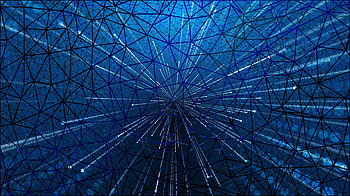 Blue structure, threads, abstract HD wallpaper
