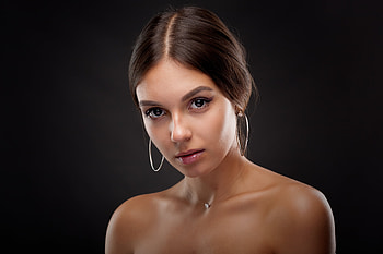 Women, face, model, hair HD wallpaper