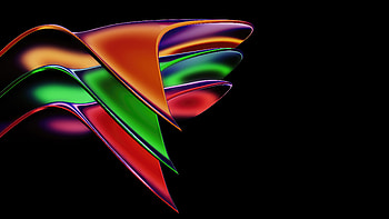 Prismatic Forms Abstract Glows And Geometric Shapes, abstract, dark, black, oled, artist, artwork, digital-art, behance HD wallpaper