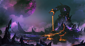 Monster Lava, monster, artist, warrior, digital-art, lava HD wallpaper